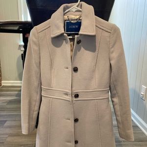 J.Crew tan peacoat 0P